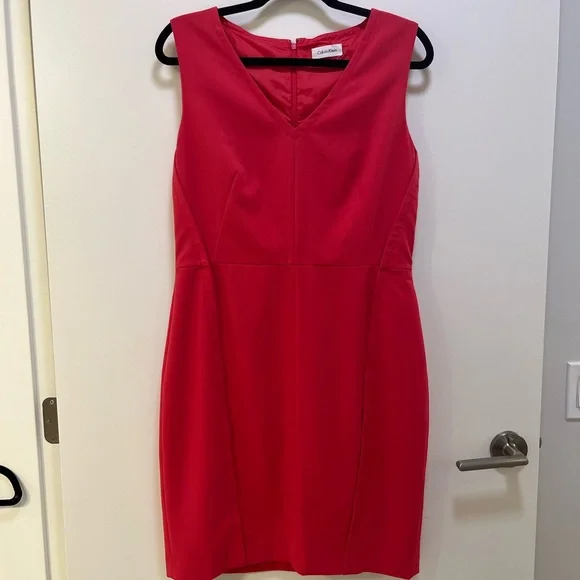 Calvin Klein V-Neck Dress - Picture 1 of 5